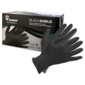 Black Shield Disposable Nitrile Gloves